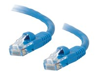 C2G Cat5e Booted Unshielded (UTP) Network Patch Cable - Patch-kabel - RJ-45 (hane) till RJ-45 (hane) - 3 m - UTP - CAT 5e - formpressad, hakfri, tvinnad - blå 83164