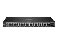 HPE Aruba 2530-48G - Switch - Administrerad - 48 x 10/100/1000 + 4 x Gigabit SFP - skrivbordsmodell, rackmonterbar, väggmonterbar J9775A#ABB