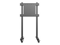 Multibrackets M Counterbalanced Floorstand - Monteringskomponent (golvstativ med hjul) - för LCD-TV - stainless steel - svart 7350105214233