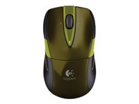 Logitech M525 - Mus - optisk - trådlös - 2.4 GHz - trådlös USB-mottagare - grön 910-002602