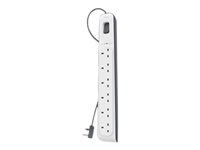 Belkin 6 Outlet Power Surge Protector - Överspänningsskydd - utgångskontakter: 6 BSV603AF2M