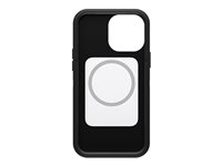 OtterBox Defender Series XT - Baksidesskydd för mobiltelefon - robust - med MagSafe - MagSafe-kompatibilitet - 50 % återvunnen plast - svart - för Apple iPhone 12 Pro Max, 13 Pro Max 77-85592