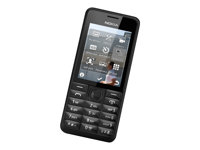 Nokia 301 - Mobiltelefon - 3G microSDHC kortplats - 320 x 240 pixlar - TFT - 3.2 Mpix - svart A00011244