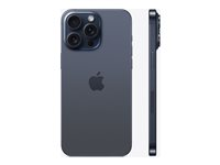 Apple iPhone 15 Pro Max - 5G smartphone - dual-SIM / Internminne 1 TB - OLED-skärm - 6.7" - 2796 x 1290 pixels (120 Hz) - 3 st. bakre kameror 48 MP, 12 MP, 12 MP - front camera 12 MP - blått titan MU7K3QN/A