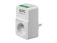 APC Essential Surgearrest PM1WU2 - Överspänningsskydd - AC 230 V - utgångskontakter: 1 - Frankrike - vit PM1WU2-FR