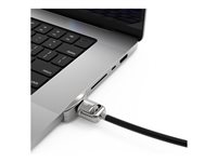 Compulocks Ledge Lock Adapter for MacBook Pro 16" M1, M2 & M3 with Keyed Cable Lock - Adapter för säkerhetslåsurtag - med nyckellås - för Apple MacBook Pro 16 (M1, M2) MBPR16LDG02KL