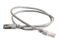 C2G Cat5e Booted Shielded (STP) Network Patch Cable - Patch-kabel - RJ-45 (hane) till RJ-45 (hane) - 2 m - STP - CAT 5e - formpressad - grå 83751