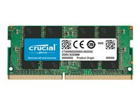 Crucial - DDR4 - modul - 8 GB - SO DIMM 260-pin - 2666 MHz / PC4-21300 - CL19 - 1.2 V - ej buffrad - icke ECC CT8G4SFRA266