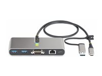 StarTech.com 2-Port USB-C/USB-A Hub with GbE and RS232 Serial, 2x USB-A - Hubb - 2 x USB 3.2 Gen 1 - skrivbordsmodell 5G2A1SGBB-USB-C-HUB