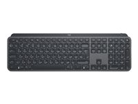 Logitech MX Keys Advanced Wireless Illuminated Keyboard - Tangentbord - bakgrundsbelyst - trådlös - Bluetooth, 2.4 GHz - ryska 920-009417