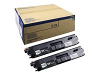 Brother TN900BK - 2-pack - svart - original - tonerkassett - för Brother HL-L9200CDWT, HL-L9300CDWT, HL-L9300CDWTT, MFC-L9550CDW, MFC-L9550CDWT TN900BKTWIN