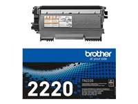 Brother TN2220 - Svart - original - tonerkassett - för Brother DCP-7060, 7065, 7070, HL-2220, 2240, 2250, 2270, MFC-7360, 7460, 7860; FAX-2840 TN2220