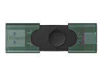 Kingston DataTraveler Duo - USB flash-enhet - 128 GB - USB 3.2 Gen 1 / USB-C DTDEG2/128GB