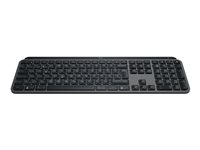 Logitech MX Keys S - Tangentbord - bakgrundsbelyst - trådlös - Bluetooth LE - QWERTY - Amerikansk engelska - tangentbrytare: Saxnyckel - grafit 920-011587