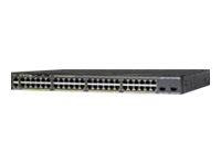 Cisco Catalyst 2960X-48TD-L - Switch - Administrerad - 48 x 10/100/1000 + 2 x 10 Gigabit SFP+ - skrivbordsmodell, rackmonterbar WS-C2960X-48TD-L