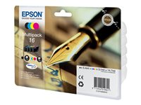Epson 16 Multipack - 4-pack - svart, gul, cyan, magenta - original - bläckpatron - för WorkForce WF-2010, 2510, 2520, 2530, 2540, 2630, 2650, 2660, 2750, 2760 C13T16264020