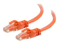 C2G Cat6 550MHz Snagless Patch Cable - Patch-kabel - RJ-45 (hane) till RJ-45 (hane) - 30 m - CAT 6 - formpressad, hakfri, tvinnad - orange 83583