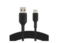 Belkin BoostCharge - USB-kabel - 24 pin USB-C (hane) till USB (hane) - 2 m - svart CAB002BT2MBK