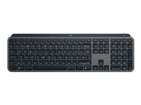 Logitech MX Keys S - Tangentbord - bakgrundsbelyst - trådlös - Bluetooth LE - QWERTY - nordiskt (danska/finska/norska/svenska) - tangentbrytare: Saxnyckel - grafit - med Palm Rest 920-011583