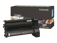 Lexmark - Lång livslängd - svart - original - tonerkassett LCCP, LRP - för Lexmark C770dn, C770dtn, C770n, C772, C772dn, C772dtn, C772n, X772e, X772es C7700KH