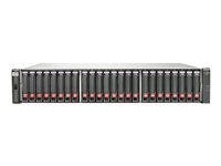 HPE Modular Smart Array P2000 G3 FC MSA Dual Controller Virtualization SAN Starter Kit - Hårddiskarray - 24 fack ( SATA-300 / SAS-2 ) - 8Gb Fibre Channel (extern) - kan monteras i rack - 2U AP848B