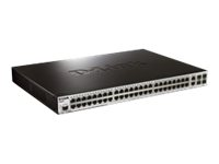 D-Link xStack DES-3200-52P - Switch - Administrerad - 48 x 10/100 (PoE) + 2 x SFP + 2 x kombinations-Gigabit SFP - rackmonterbar - PoE DES-3200-52P