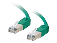 C2G Cat5e Booted Shielded (STP) Network Patch Cable - Patch-kabel - RJ-45 (hane) till RJ-45 (hane) - 4 m - STP - CAT 5e - formpressad - grön 83833