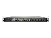 SonicWall NSa 6700 - Essential Edition - säkerhetsfunktion - med 3 års TotalSecure - 10GbE, 40GbE, 5GbE, 2.5GbE, 25GbE - 1U - kan monteras i rack 02-SSC-9600