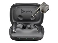 Poly Voyager Free 60 UC M - True wireless-hörlurar med mikrofon - inuti örat - Bluetooth - aktiv brusradering - USB-A via Bluetooth-adapter - kolsvart - Certifierad för Microsoft-teams 7Y8L7AA