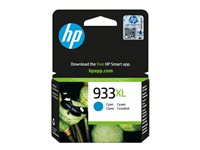 HP 933XL - Lång livslängd - cyan - original - bläckpatron - för Officejet 6100, 6600 H711a, 6700, 7110, 7510, 7610, 7612 CN054AE#301