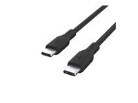Belkin BoostCharge - USB-kabel - 24 pin USB-C (hane) till 24 pin USB-C (hane) - 3 m - svart CAB014BT3MBK