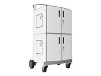 Compulocks CartiPad Duo Tablet / Laptop Charging Rolling Cart 32 Devices UK Power Plug - Vagn (endast laddning) - för 32 surfplattor - svetsat stål - skärmstorlek: 13" DUO-UK