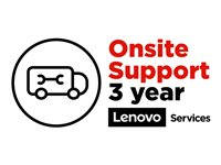 Lenovo Onsite - Utökat serviceavtal - material och tillverkning - 3 år - på platsen - svarstid: NBD 5WS0E84907