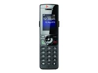 Poly VVX D230 - Trådlös förlängningshandenhet med nummerpresentation - DECT - 3-riktad samtalsförmåg - 8-linjersdrift - svart 89B48AA