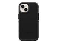 OtterBox Defender Series XT - Baksidesskydd för mobiltelefon - robust - med MagSafe - MagSafe-kompatibilitet - polykarbonat, syntetiskt gummi - svart - för Apple iPhone 15 Pro 77-92957