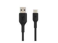 Belkin BoostCharge - USB-kabel - 24 pin USB-C (hane) till USB (hane) - 3 m - svart CAB001BT3MBK