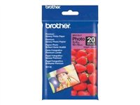 Brother BP61GLP Premium Glossy Photo Paper - Blank - 9 mil - 102 x 152 mm - 190 g/m² - 20 ark fotopapper - för Brother DCP-J140, MFC-265, J270, J280, J410, J425, J430, J435, J5910, J625, J630, J835 BP61GLP