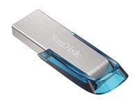 SanDisk Ultra Flair - USB flash-enhet - 64 GB - USB 3.0 - blå SDCZ73-064G-G46B