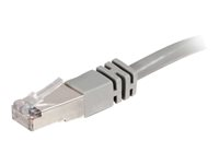 C2G Cat5e Booted Shielded (STP) Network Patch Cable - Patch-kabel - RJ-45 (hane) till RJ-45 (hane) - 50 m - STP - CAT 5e - formpressad - grå 83759