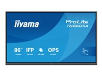 iiyama ProLite TN8605A-B1AG - 86" Diagonal klass (85.6" visbar) LED-bakgrundsbelyst LCD-skärm - interaktiv digital skyltning - med pekskärm (multi-touch) / PC-anslutning som tillval - 4K UHD (2160p) 3840 x 2160 TN8605A-B1AG