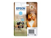 Epson 378XL - 10.3 ml - XL - ljus cyan - original - blister med RF-larm/akustiskt larm - bläckpatron - för Expression Home XP-8605, XP-8606; Expression Photo XP-8500 Small-in-One, XP-8700 C13T37954020