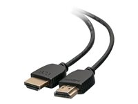 C2G 3ft 4K HDMI Cable - Ultra Flexible Cable with Low Profile Connectors - HDMI-kabel - HDMI hane till HDMI hane - 91.4 cm - dubbelt skärmad - svart 41363