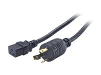 APC - Strömkabel - NEMA L6-30 (hane) till IEC 60320 C19 - 2.44 m - svart - för P/N: SRT10KXLTW, SRT3000XLTW, SRT5KXLTUS, SRT6KXLTUS, SRT6KXLTW, SRT8KXLJ, SRT8KXLTUS AP9896