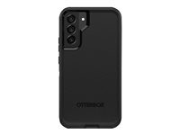 OtterBox Defender Series - Baksidesskydd för mobiltelefon - robust - polykarbonat, syntetiskt gummi - svart - för Samsung Galaxy S22+ 77-86381