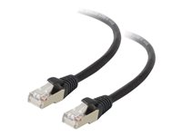 C2G Cat5e Booted Shielded (STP) Network Patch Cable - Patch-kabel - RJ-45 (hane) till RJ-45 (hane) - 50 m - STP - CAT 5e - formpressad - svart 83859