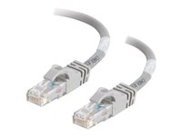 C2G Cat6 Booted Unshielded (UTP) Network Patch Cable - Patch-kabel - RJ-45 (hane) till RJ-45 (hane) - 50 cm - UTP - CAT 6 - formpressad, hakfri, tvinnad - grå 83365