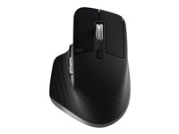 Logitech Master Series MX Master 3S for Mac - Mus - ergonomisk - optisk - 7 knappar - trådlös - 2.4 GHz, Bluetooth - rymdgrå - för Apple MacBook 910-006571