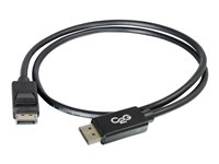 C2G 6ft Ultra High Definition DisplayPort Cable with Latches - 8K DisplayPort Cable - M/M - DisplayPort-kabel - DisplayPort (hane) till DisplayPort (hane) - 1.83 m - svart 54401