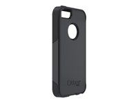 OtterBox Commuter Apple iPhone 5 - Fodral för mobiltelefon - silikon, gummi - svart 77-23330