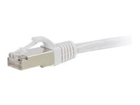 C2G Cat5e Non-Booted Shielded (STP) Network Patch Cable - Patch-kabel - RJ-45 (hane) till RJ-45 (hane) - 20 m - STP - CAT 5e - formpressad - vit 83888